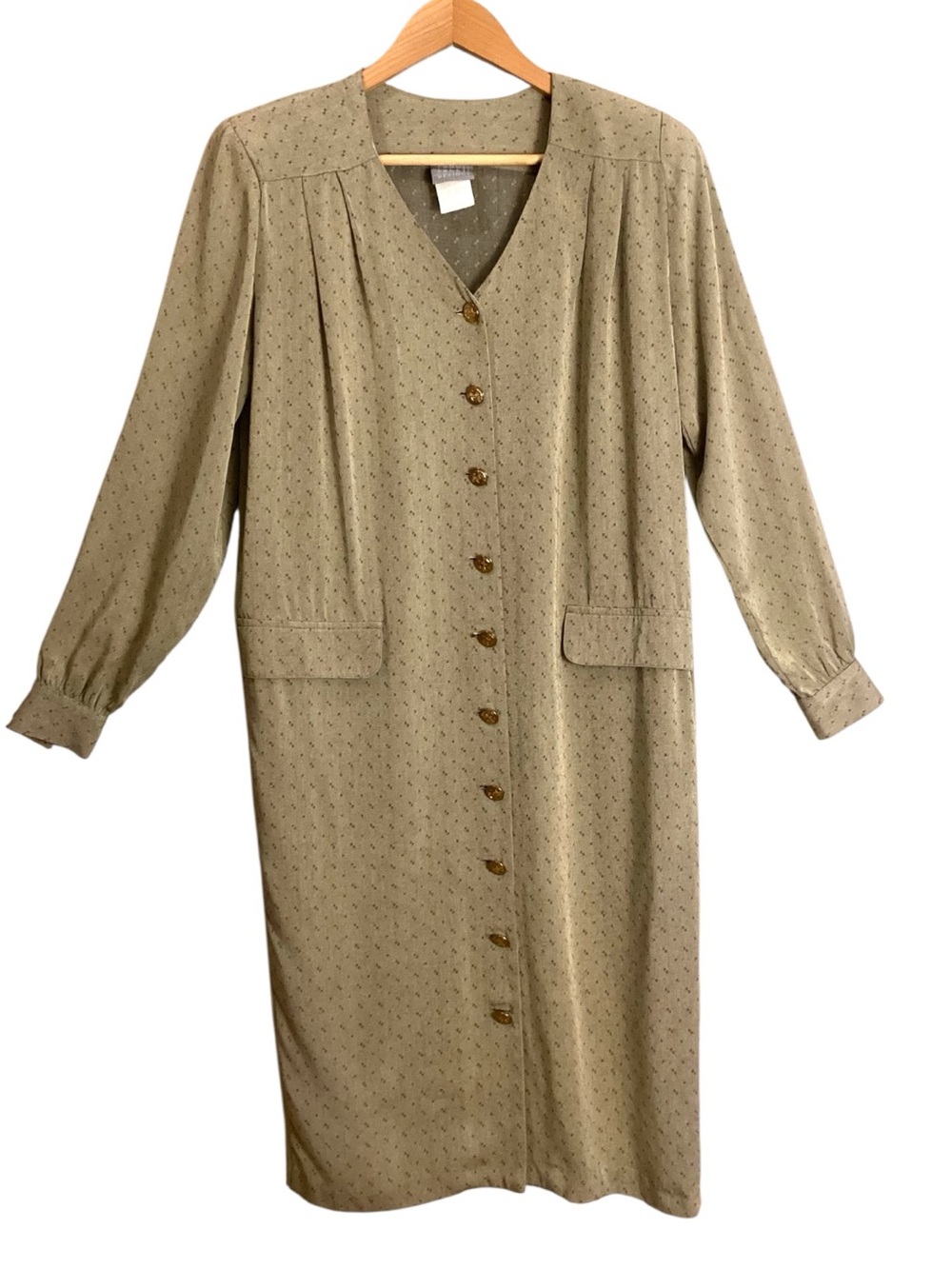 Rabbit Rabbit Rabbit Vintage 90s Rayon Button Front Midi Dress Size 10‎ - Picture 2 of 13